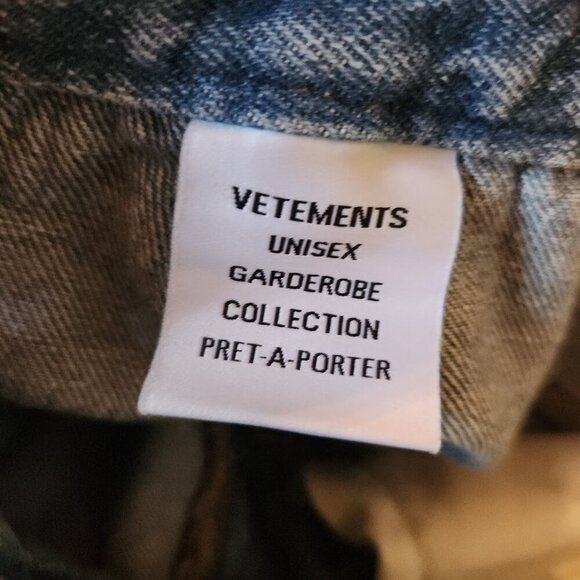 Vetements Garderobe Collection Wide Leg Baggy Jeans Distressed - Picture 12 of 12